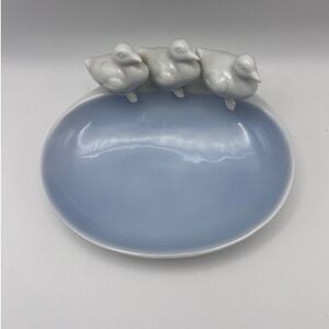 Gerold Porzellan Bavaria Duck Trinket Jewelry Dish Made in Western Germany vtg
